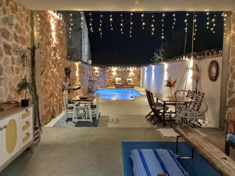 Patio, Pool view