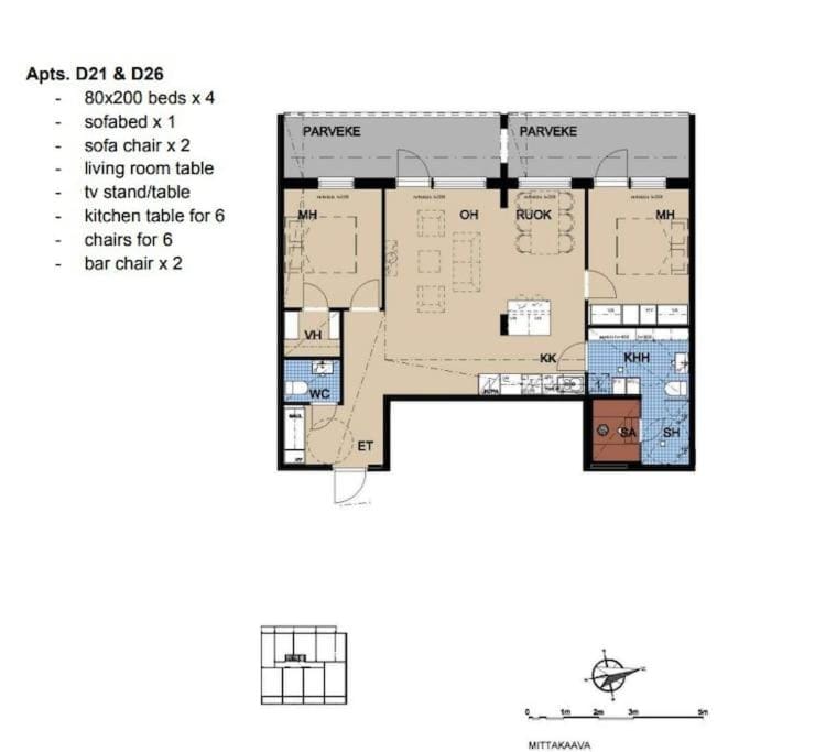 Brand New 2BDR with Private Sauna Apartment in Rovaniemi