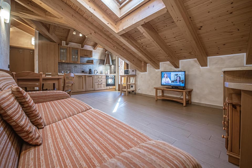TV and multimedia, Kitchen or kitchenette, Living room, Photo of the whole room, Evening entertainment, Bedroom