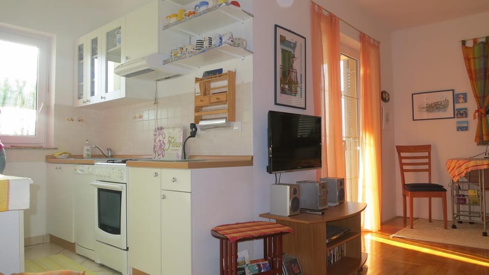 TV and multimedia, Kitchen or kitchenette, dishwasher, oven, stove