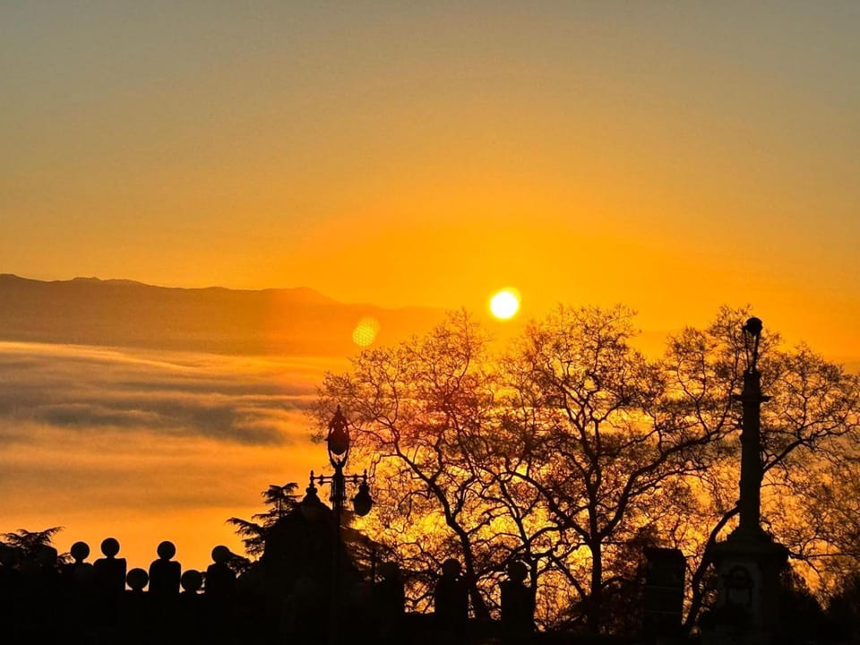 Natural landscape, View (from property/room), Mountain view, Sunrise, Sunset
