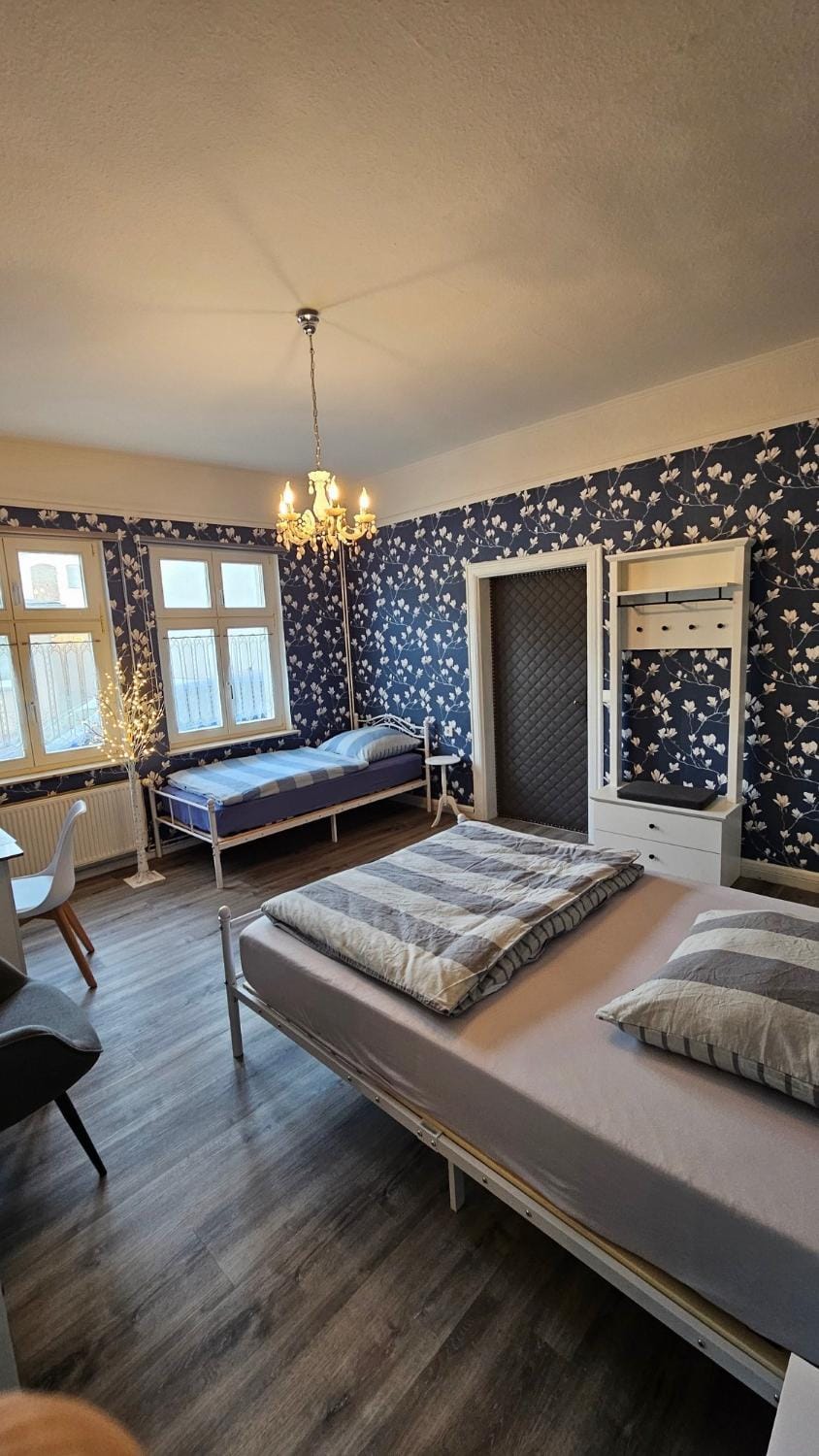 Property building, Living room, Bedroom