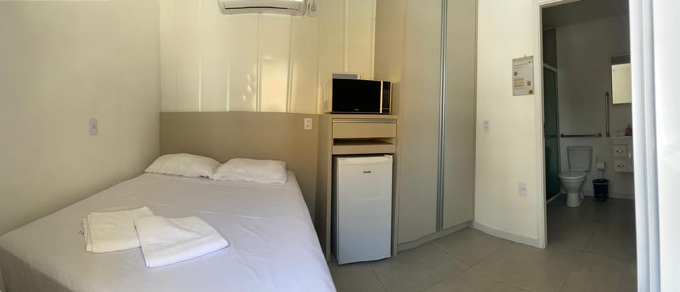 Bed, Photo of the whole room, Bedroom, towels, wardrobe, air conditioner