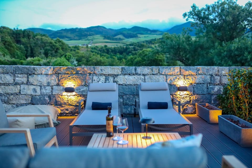 Patio, Natural landscape, Mountain view