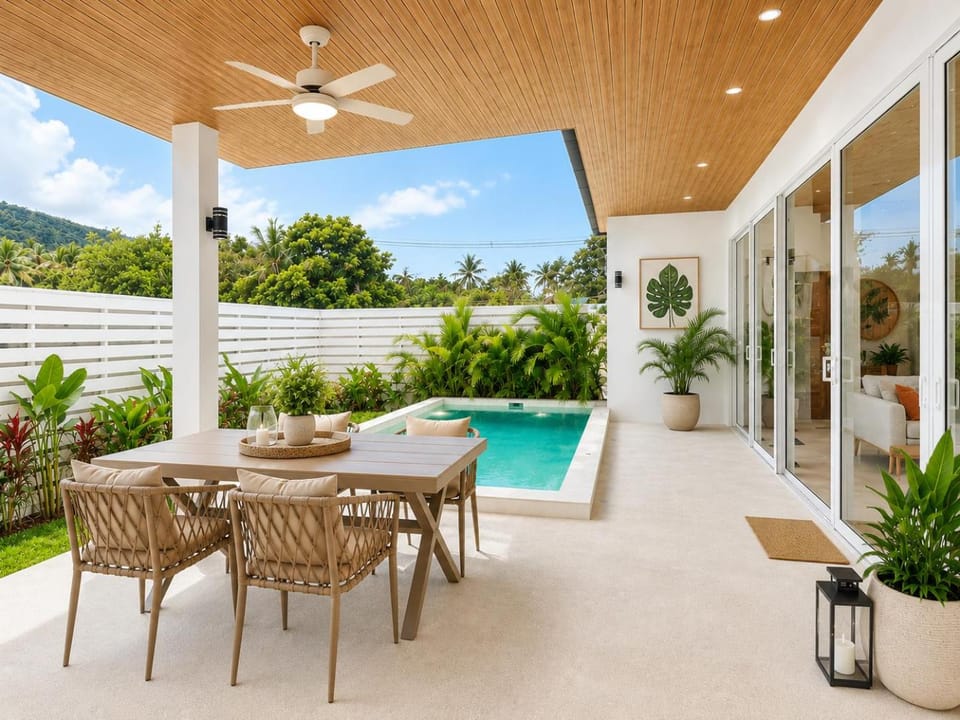 Dining area, Swimming pool