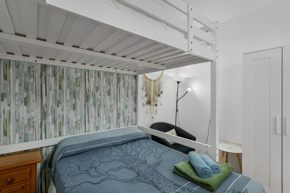 Property building, Living room, Bedroom
