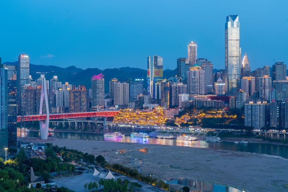 Nearby landmark, Night, Natural landscape, City view