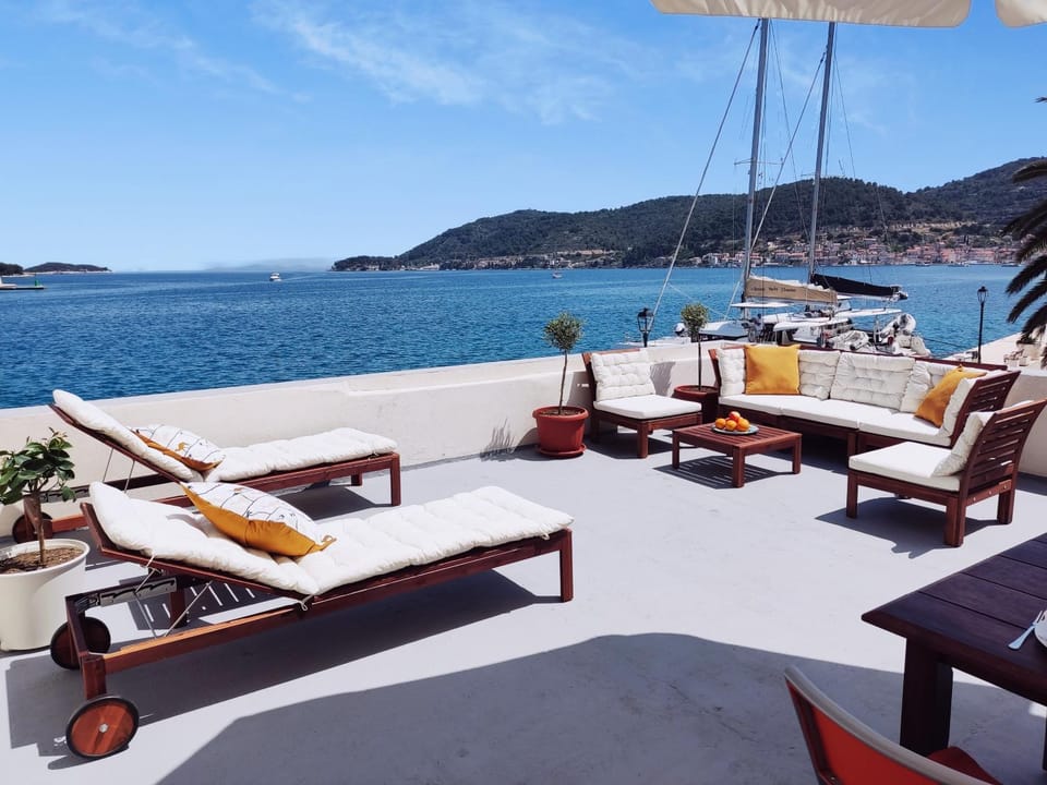 Patio, Day, Balcony/Terrace, Sea view, sunbed