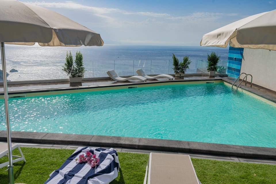 Pool view, sunbed