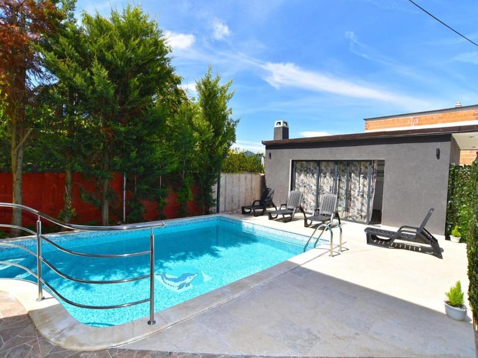 View (from property/room), Pool view, Swimming pool, furniture