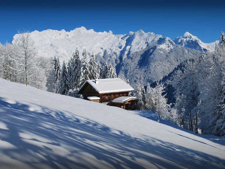 Day, Natural landscape, Winter, Mountain view