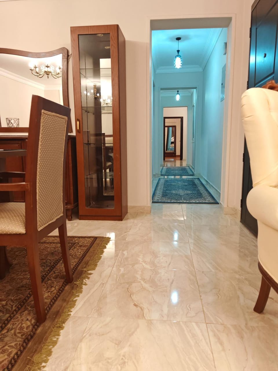 Luxurious 3 room hotel apartment just steps away from North 90th Street offering a perfect blend of comfort and convenience Ideal for families Apartment in New Cairo City