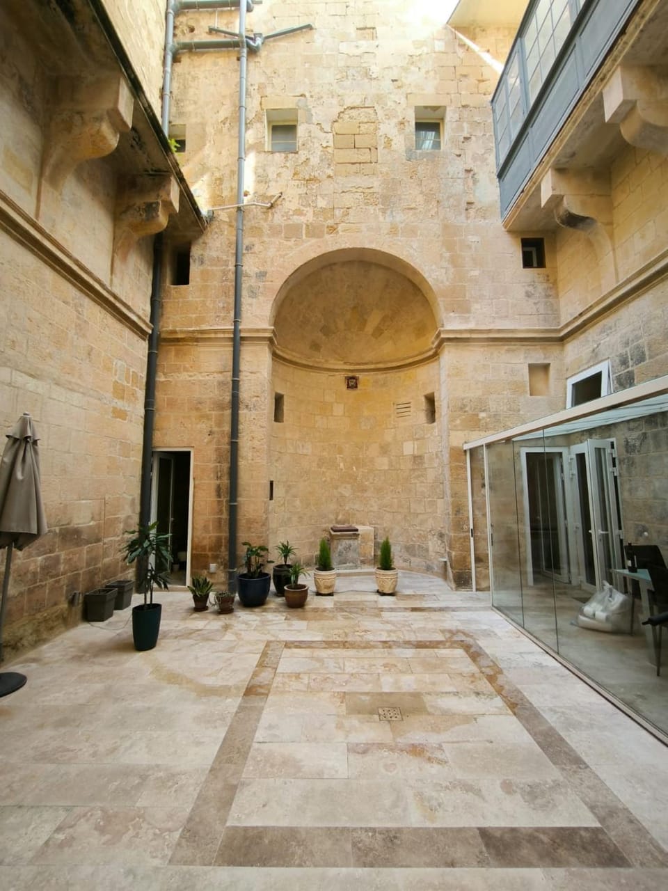 Property building, Patio, Day