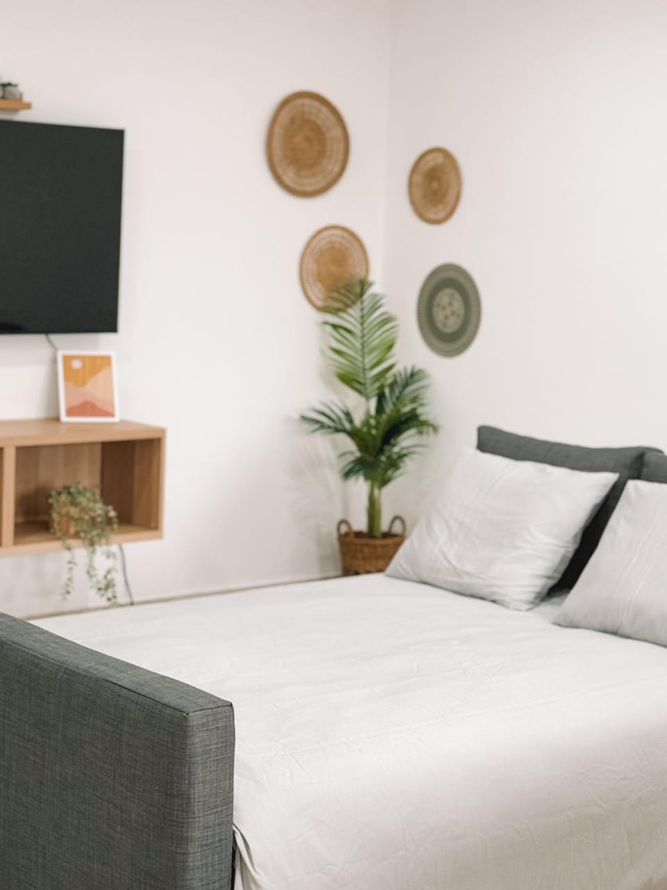 Bed, TV and multimedia, Living room