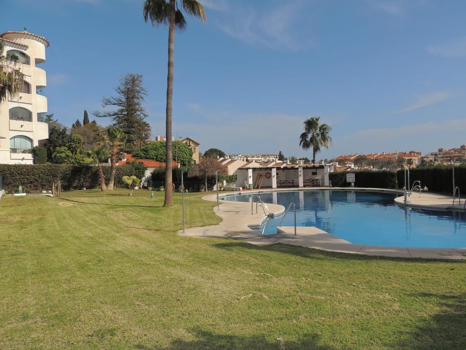 Property building, Day, Natural landscape, Garden, Garden view, Pool view, Swimming pool