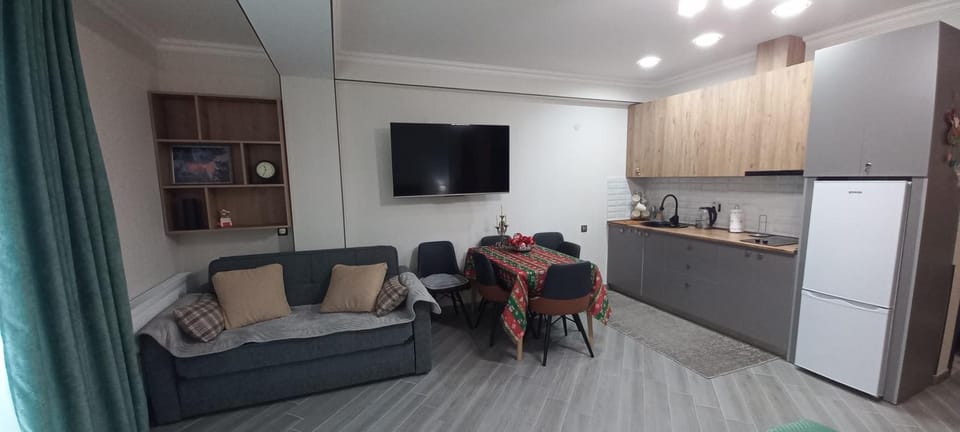 Kitchen or kitchenette, Dining area, stove