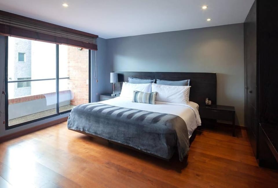 Bed, Balcony/Terrace, Photo of the whole room, Bedroom, wardrobe