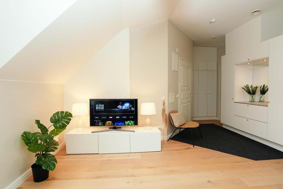 Bright & Modern Scandinavian Attic Suite in City Center Apartment in Helsinki