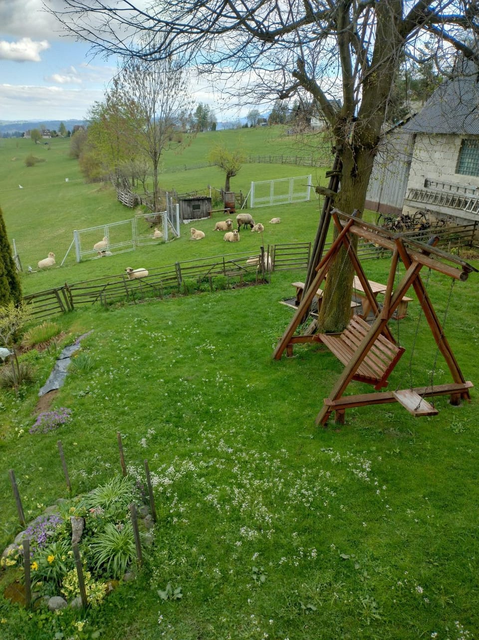 Spring, Day, Natural landscape, Activities, Children play ground, Garden, Animals, Animals, Garden view, Area and facilities, Seasons