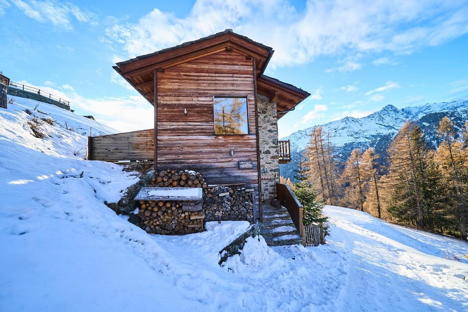 Property building, Natural landscape, Winter, Mountain view