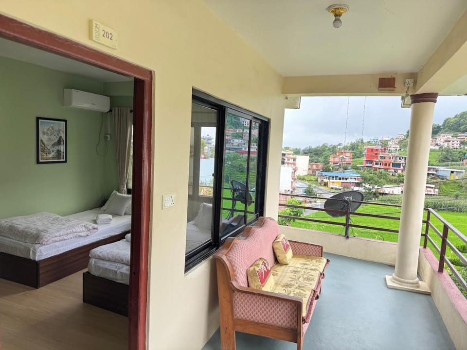 Patio, Bed, Day, Natural landscape, View (from property/room), Balcony/Terrace, Photo of the whole room, Bedroom, Mountain view, towels