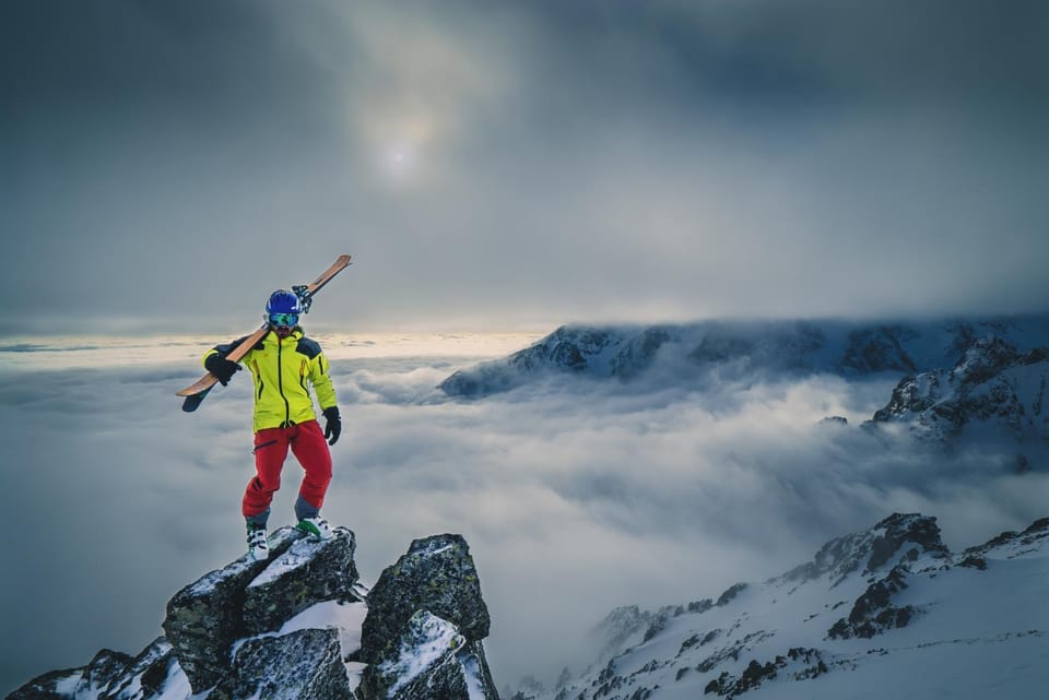Day, Natural landscape, Winter, Skiing, Mountain view