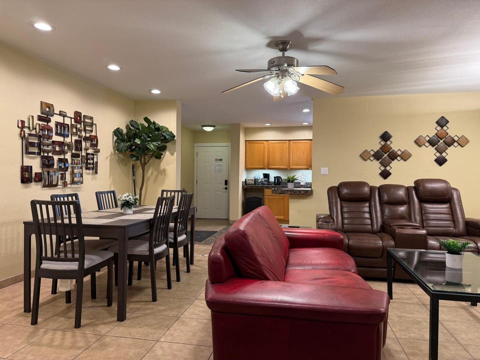 Living room, Seating area, Dining area