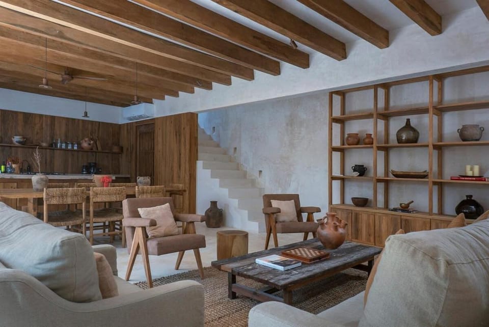 Kitchen or kitchenette, Living room, Dining area