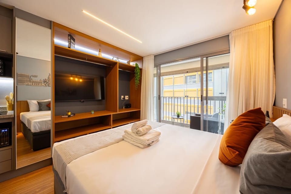 Easy Star - Studio no Helbor Edition - Vila Madalena próximo à Estação Sumaré Apartment in Sao Paulo City