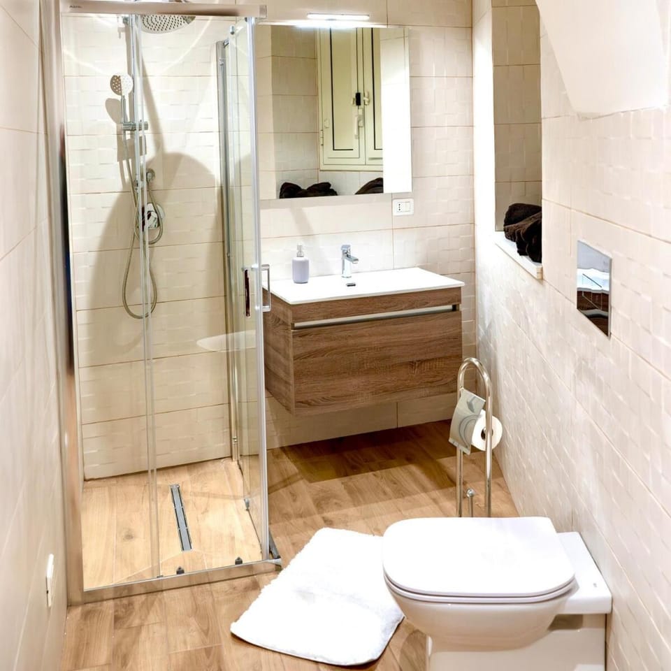 Shower, Toilet, Bathroom, towels