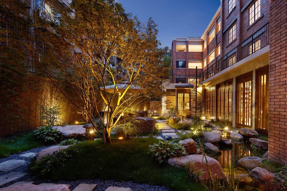 Property building, Garden, Garden view