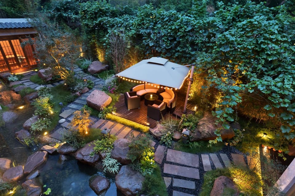 Property building, Garden, Garden view
