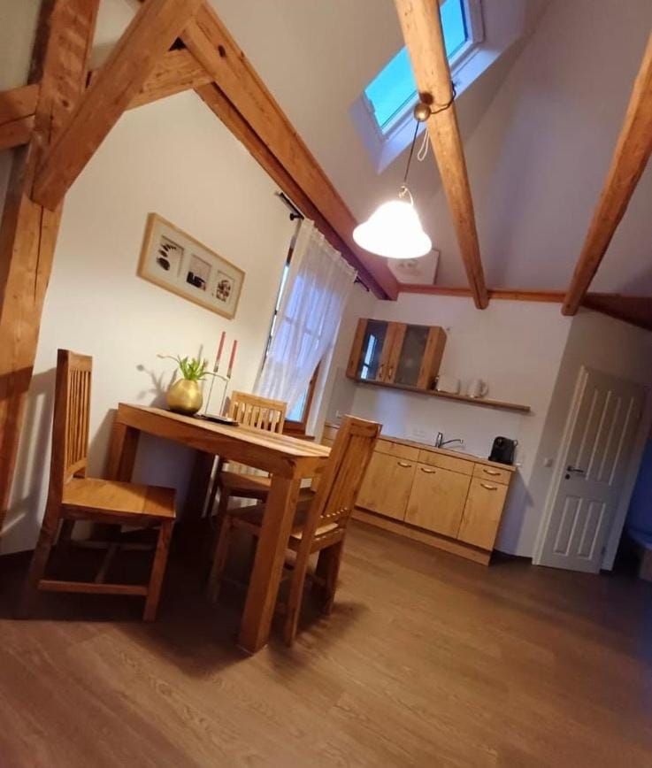 Kitchen or kitchenette, Dining area, stove