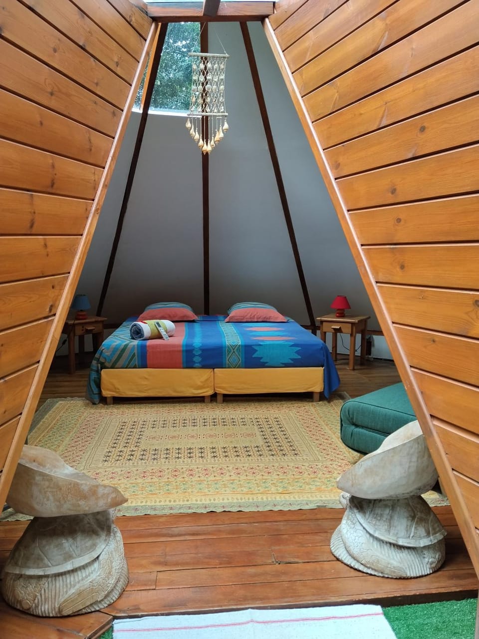 Gite du Manial Tipi bois Danse du Soleil Chalet in Leeward Islands
