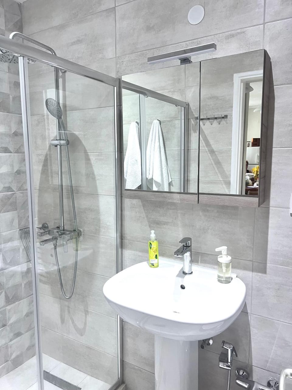 Shower, Toilet, Bathroom, towels