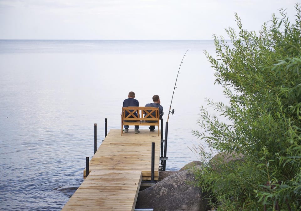Fishing, Fishing, Beach, Lake view