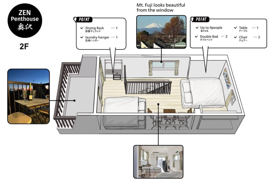 New東京で富士山が見えるPentohouse ZEN 奥沢駅1分自由ヶ丘徒歩6分渋谷電車15分 Apartment in Kanagawa Prefecture