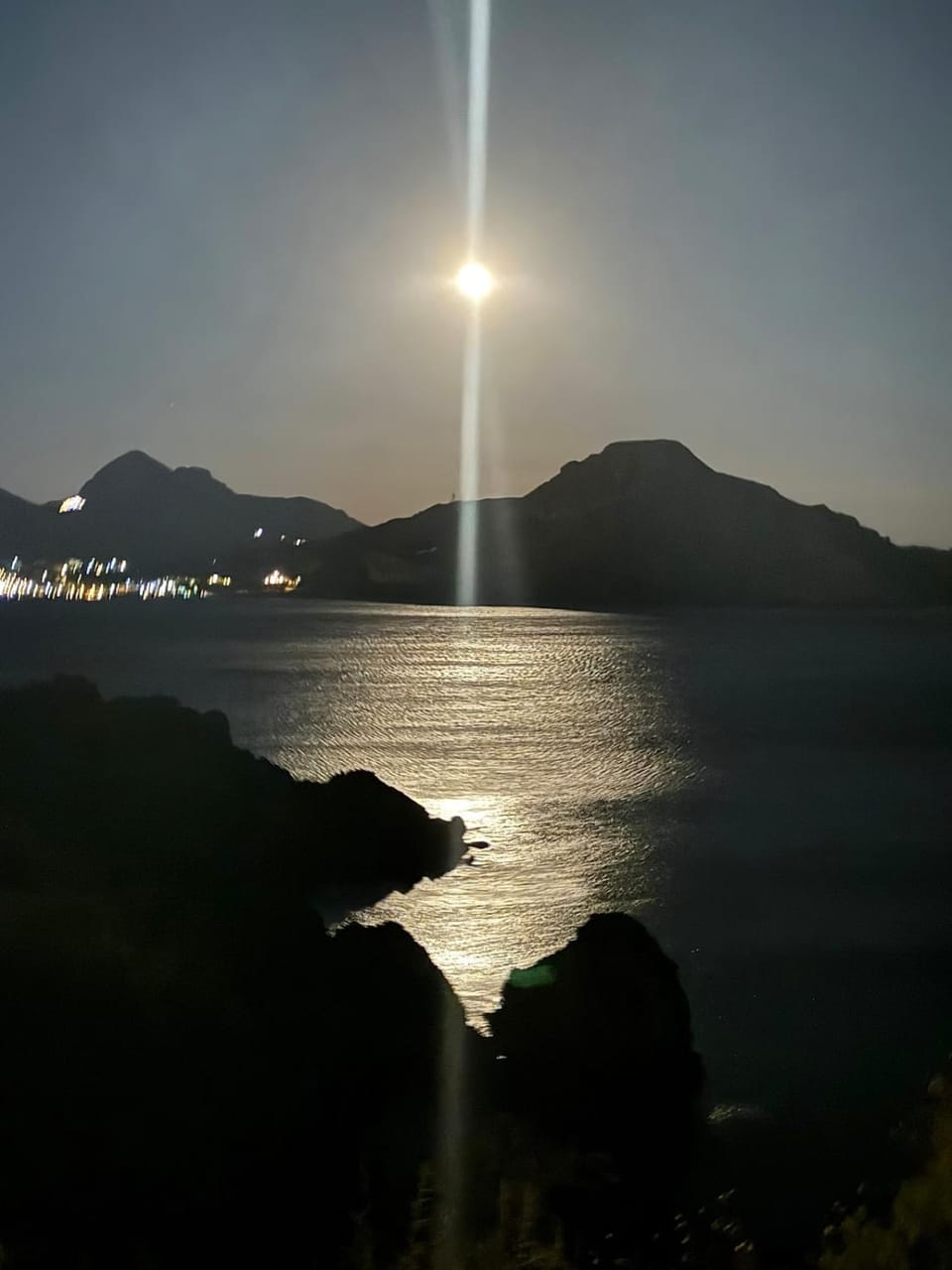 Night, Sea view