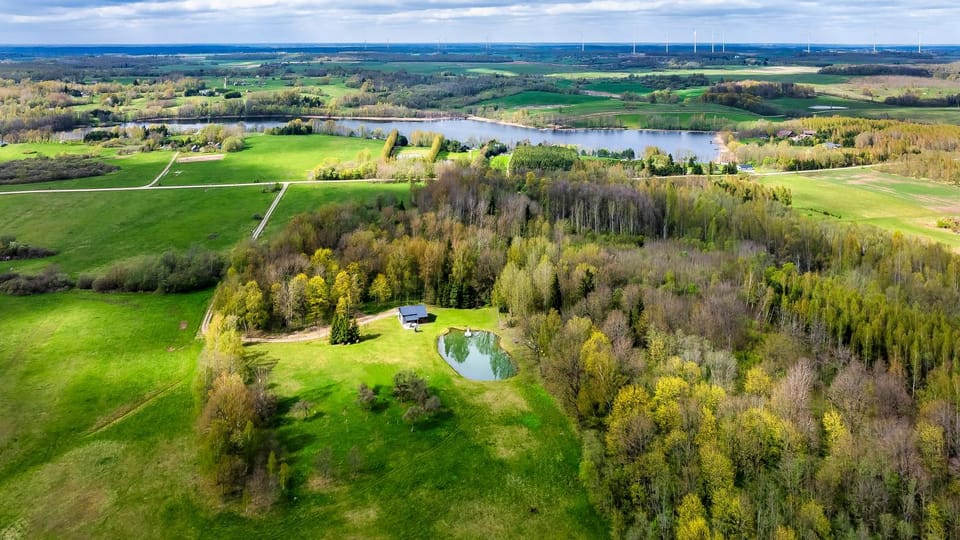 Spring, Day, Natural landscape, Bird's eye view, Lake view