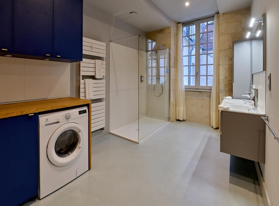 Shower, washing machine, dryer