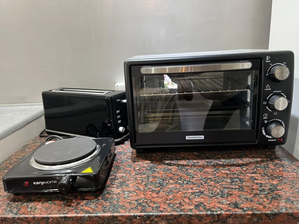 Kitchen or kitchenette, toaster