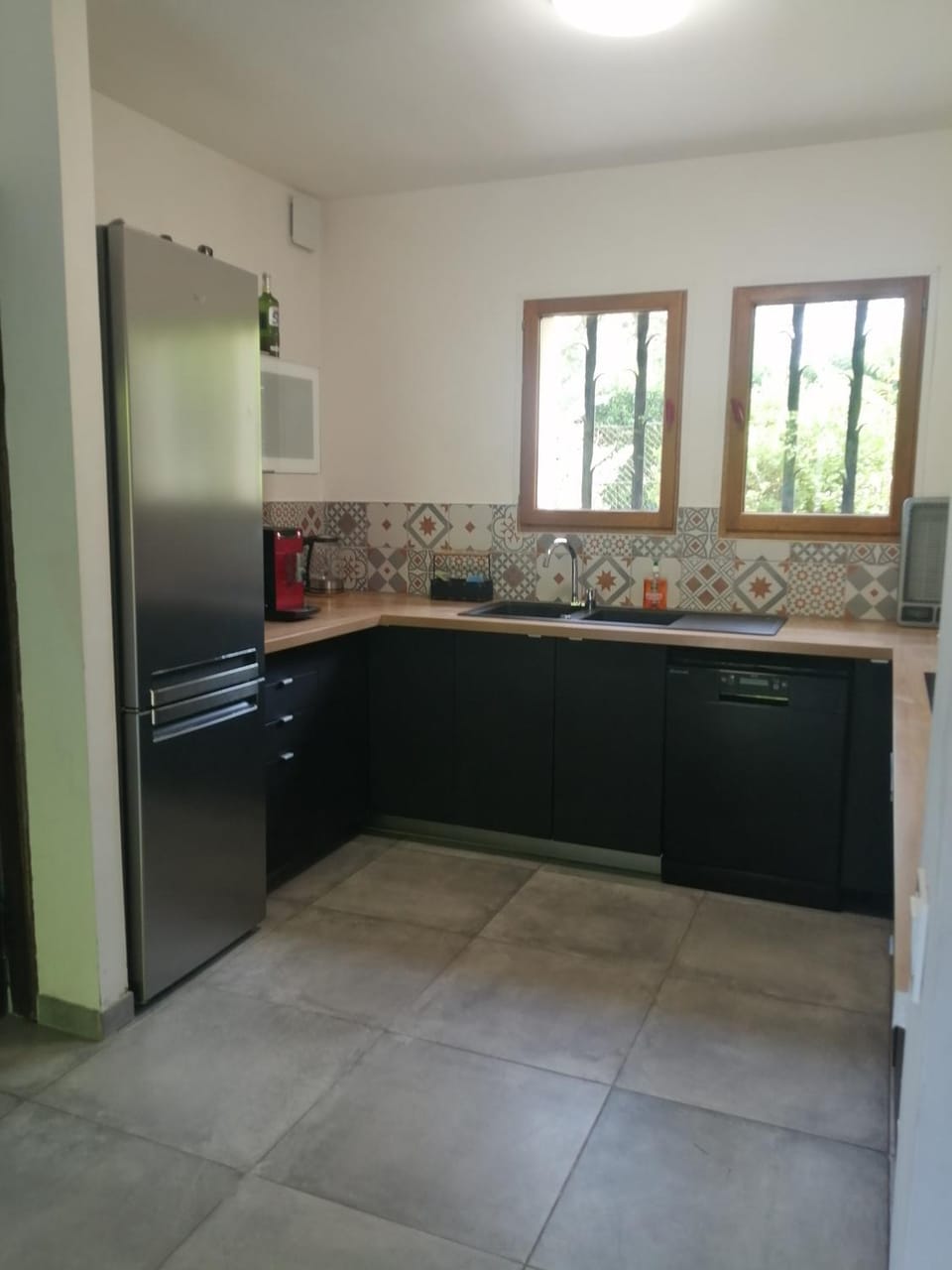 Communal kitchen, stove
