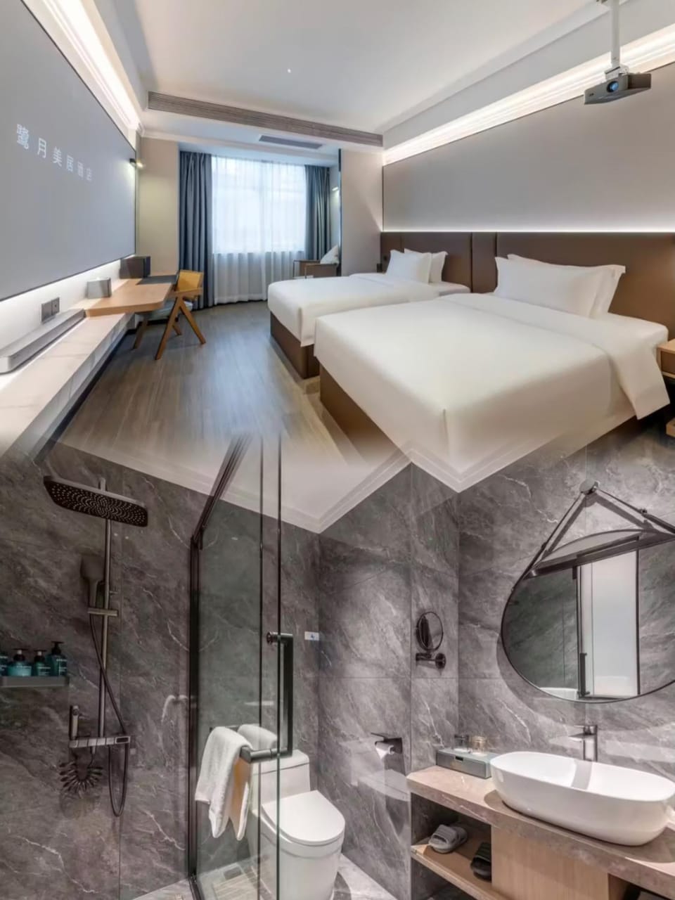 Shower, Toilet, Photo of the whole room, Bedroom, towels
