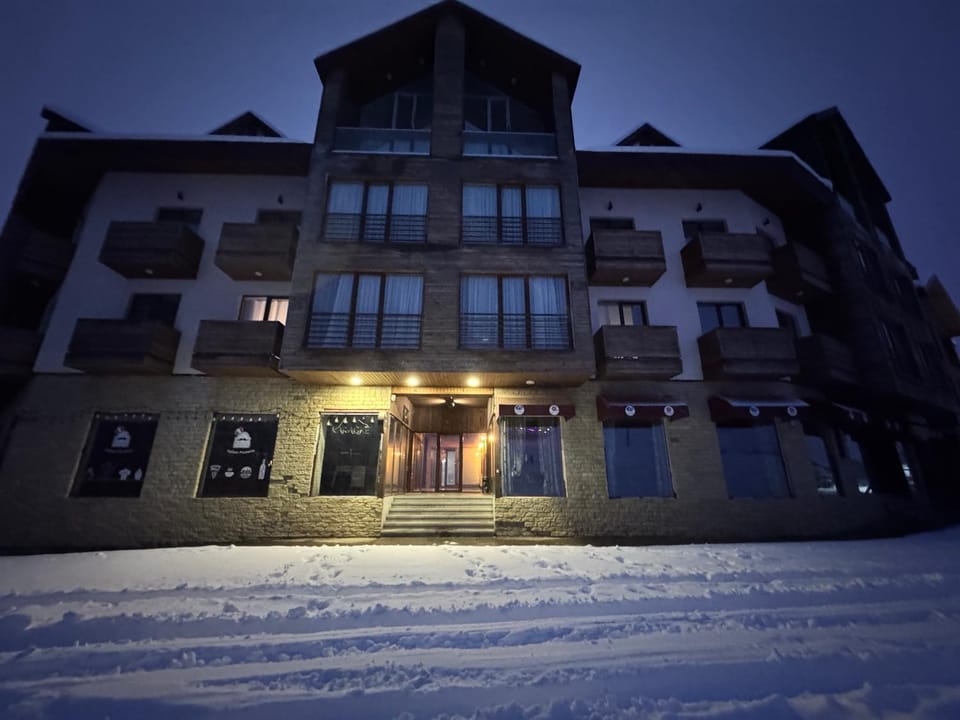 Property building, Restaurant/places to eat, Night, Winter