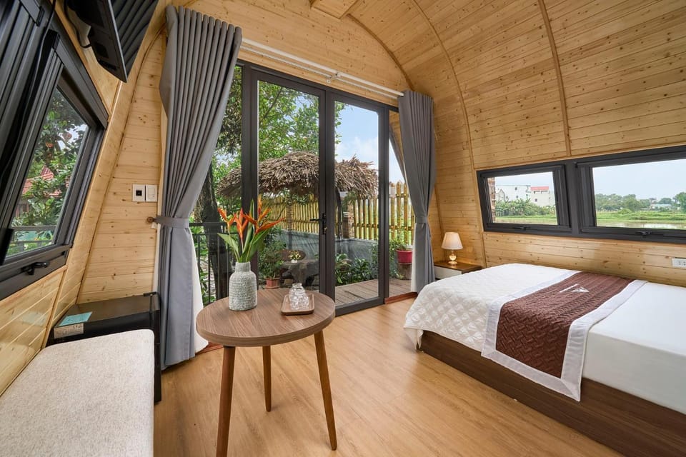 Bed, Garden, View (from property/room), Balcony/Terrace, Photo of the whole room, Bedroom, Garden view