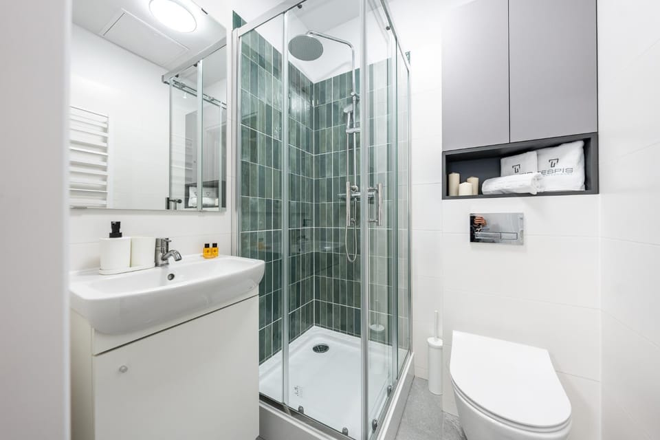 Shower, Toilet, Bathroom, towels