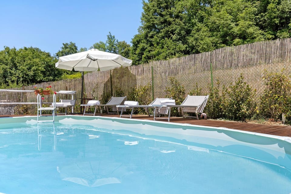 Property building, Living room, Swimming pool