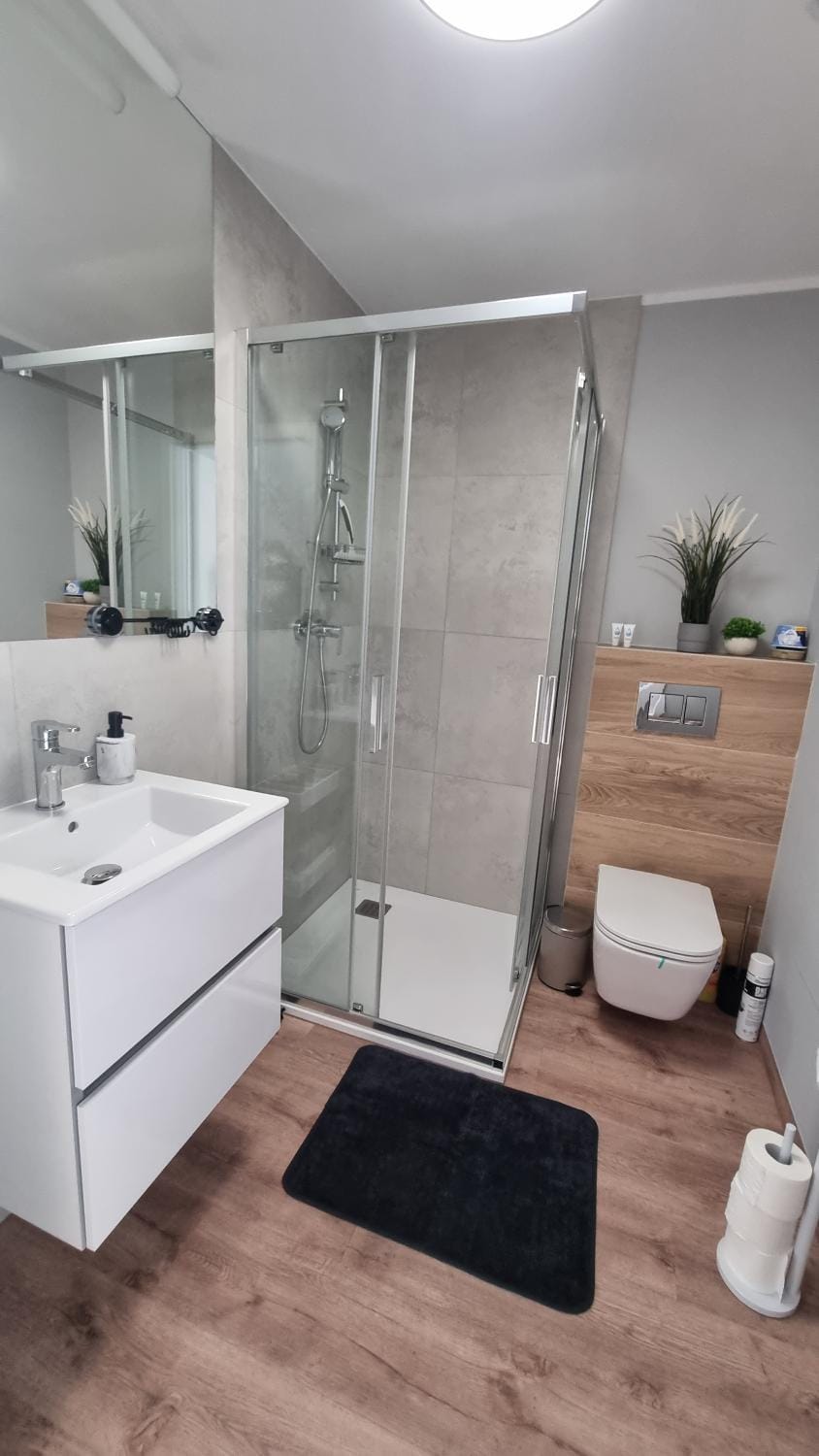 Shower, Toilet, Bathroom, towels