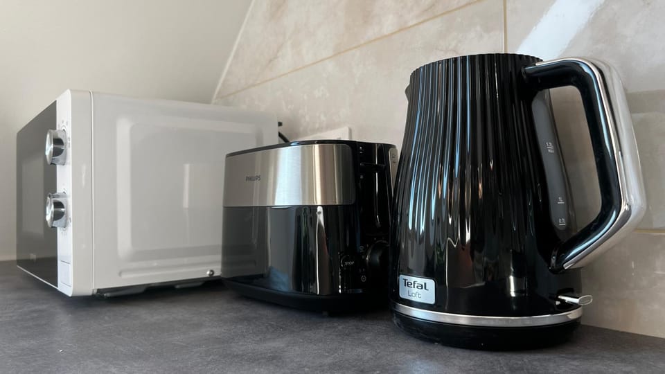 microwave, toaster