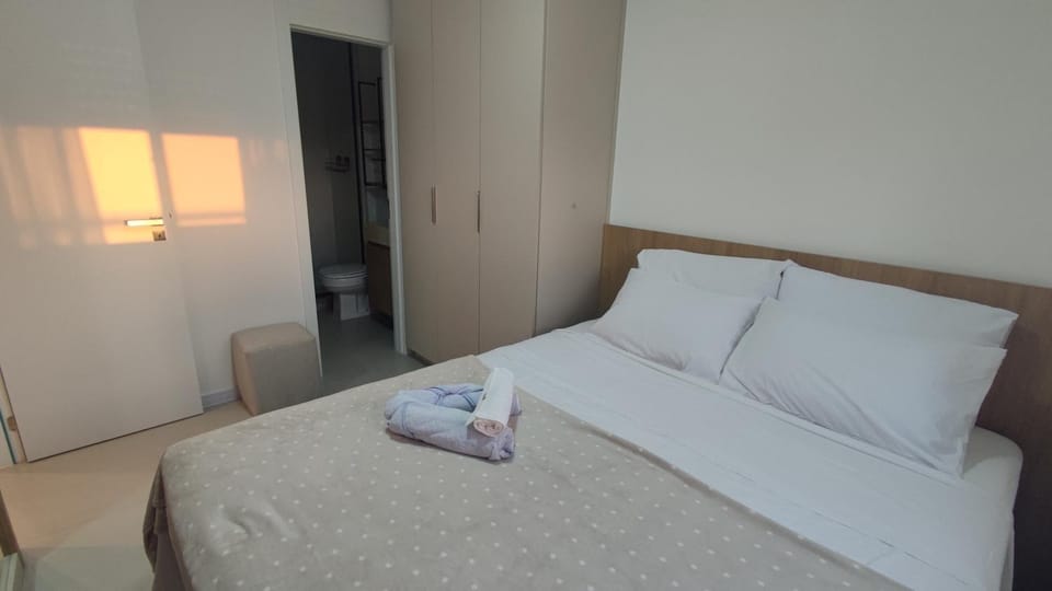 Bed, Photo of the whole room, Bedroom, towels, wardrobe